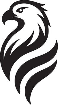 Majestic Eagle Head Logo Design Symbolizing Freedom Power Strength and Vision vector