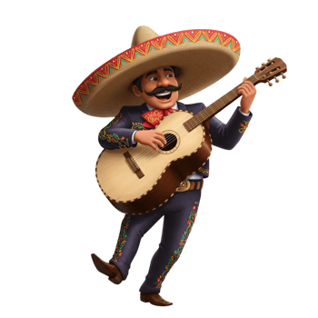 Cartoon cowboy character wearing hat boots holding lasso rope western png