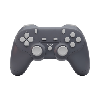 Gray Game Controller with White Buttons isolated on a transparent background png