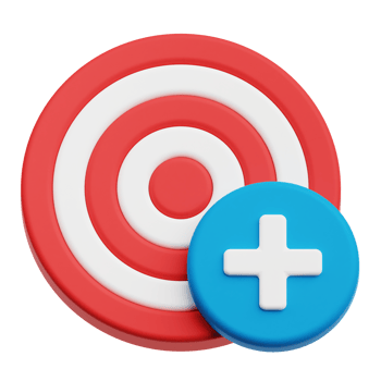 add terget goal 3d icon png