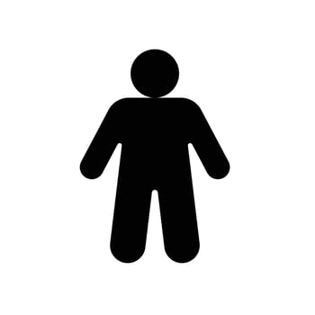 Simple Human Figure Icon for Design and Creative Projects vector