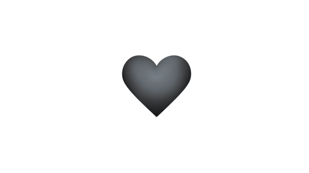Glowing heart symbol isolated on transparent background png