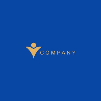 simple logo company style simple and clean vector