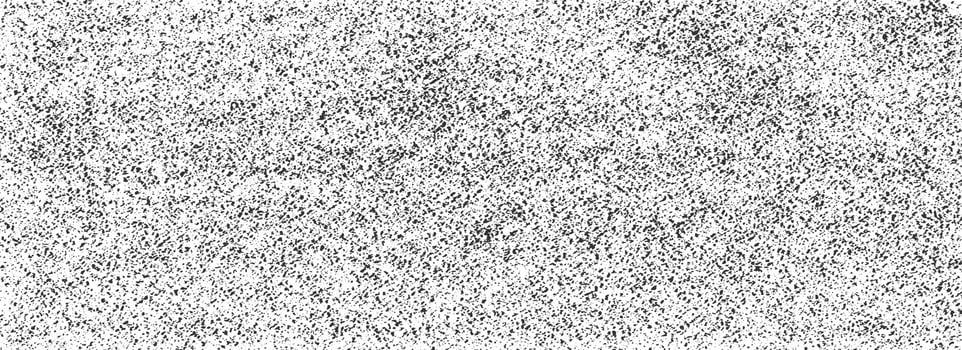 Grunge grain texture. Black and white distressed textile background. Irregular grit wallpaper. Dirty fabric overlay with specks and dots. Gravel particles backdrop for banner, poster, overlay. vector