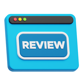 review website 3d icon png