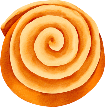 Watercolor cinnamon roll png