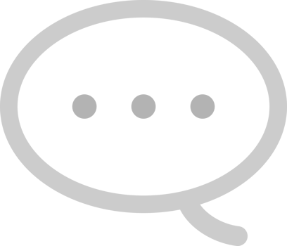 Gray line bubble message chat png