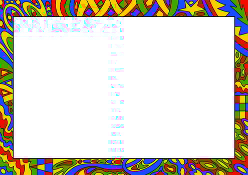 Colorful Abstract Frame Graphic vector