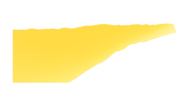 Abstract yellow shape, geometric design element. png