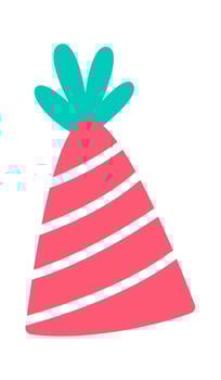 Birthday Decorative Hat vector