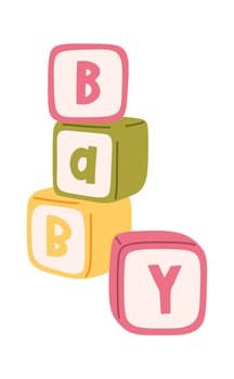 Baby ABC Blocks Illustration vector