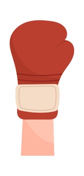 Hand With Boxing Glove vector