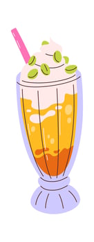 Milkshake With Candies vector