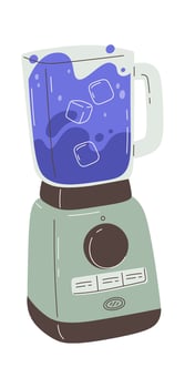 Blender Cold Smoothie Illustration vector