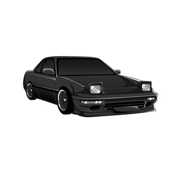 Drift car neon color sport car RACING vector