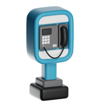 Payphone icon in vibrant colors png