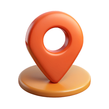 3D Location Pin Icon with Soft Plastic Texture Navigation Marker Render for Maps and Apps png