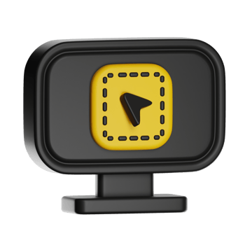 navigation icon with black and yellow design png
