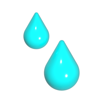 3D Water Droplets Icon png