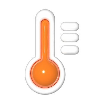 3D Thermometer Hot Icon png