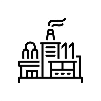 Black icon industry vector
