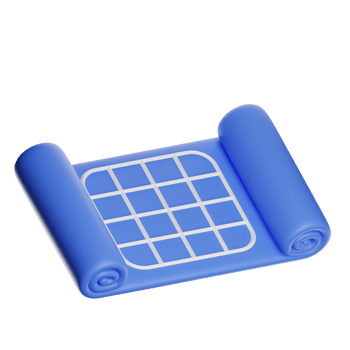 blue yoga mat icon png