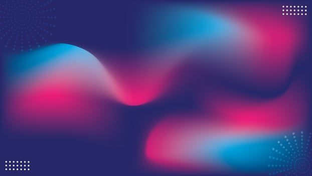 Abstract Gradient Waves With Blue and Purple Colors in Motion vector