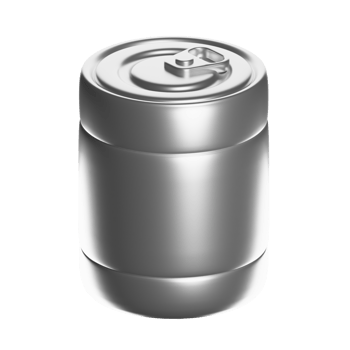 silver beverage can png