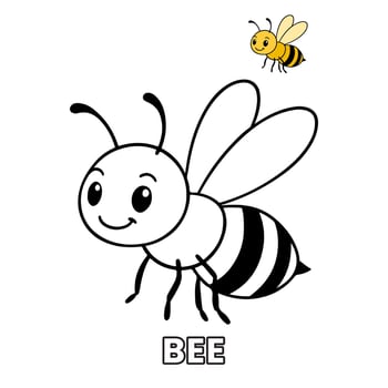 Bee Insect Animal Children Coloring Pages vector