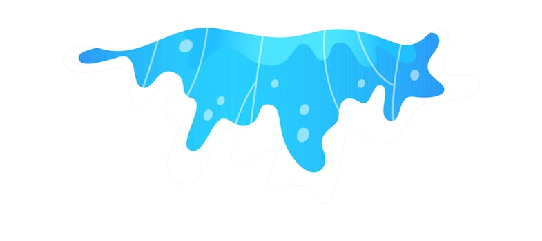 Water Wave Splash Hand Drawn vector