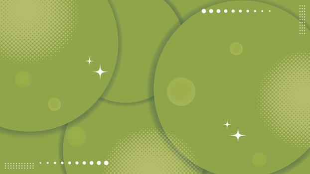 Modern abstract lime green circles halftone background. vector