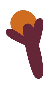 Spice Clove Icon Flat Illustration vector