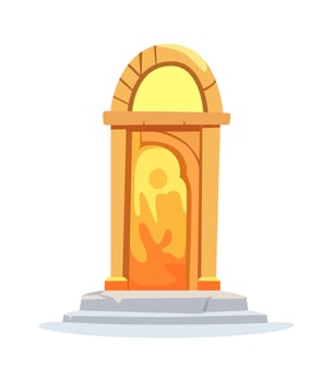 Ancient Magic Door vector