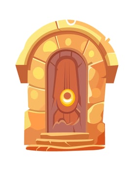 Game Magic Portal Arch Drawn Icon vector