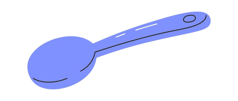 Plastic Spoon Icon vector