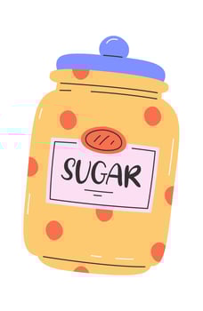 Can With Sugar Illustration vector
