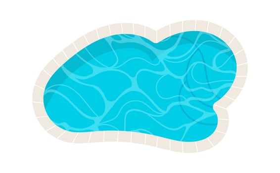 Illustration Swimming Pool Top View vector