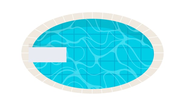 Oval Swimming Pool vector