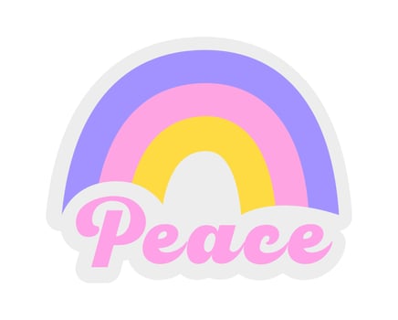 Peace Comics Speech Bubble vector