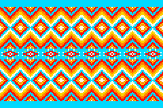 Colorful Pixel Geometric Pattern Background vector