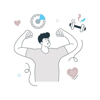 Healthy Lifestyle illustration. EPS 10 File vector