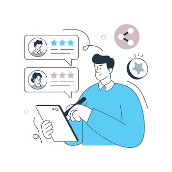 Social Proof illustration. EPS 10 File vector