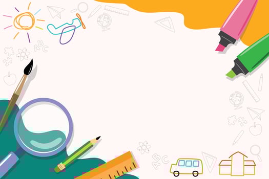 Back to School Background Il lustration vector