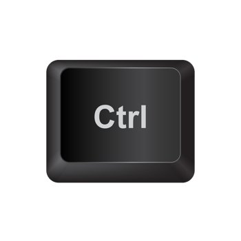 Ctrl,illustration Keyboard Button on dark color and transparent background png