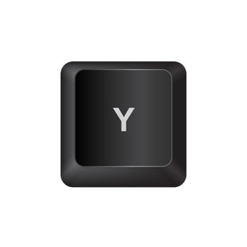 letter Y,illustration Keyboard Button on dark color and transparent background png