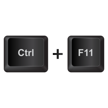 Ctrl F11,illustration Keyboard Button on dark color and transparent background png