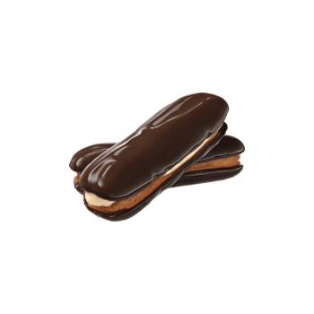 Chocolate Eclairs With Cream Filling. Indulgent Dessert And Pastry Delight Isolated On Transparent Background png