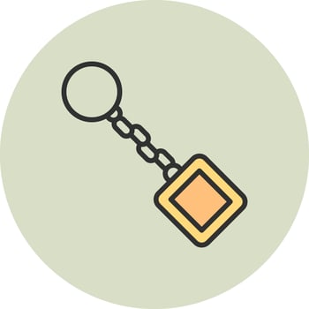 Key Chain App-Focused Design Concept vector