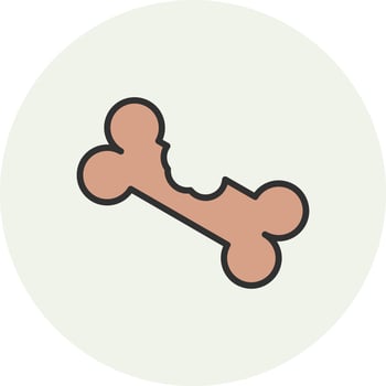 Dog Biscuit App-Based Interface Graphic Element vector