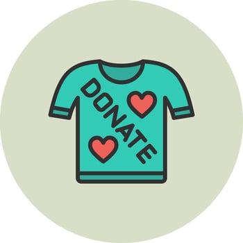 Tshirt Simplified Design UI Piece vector